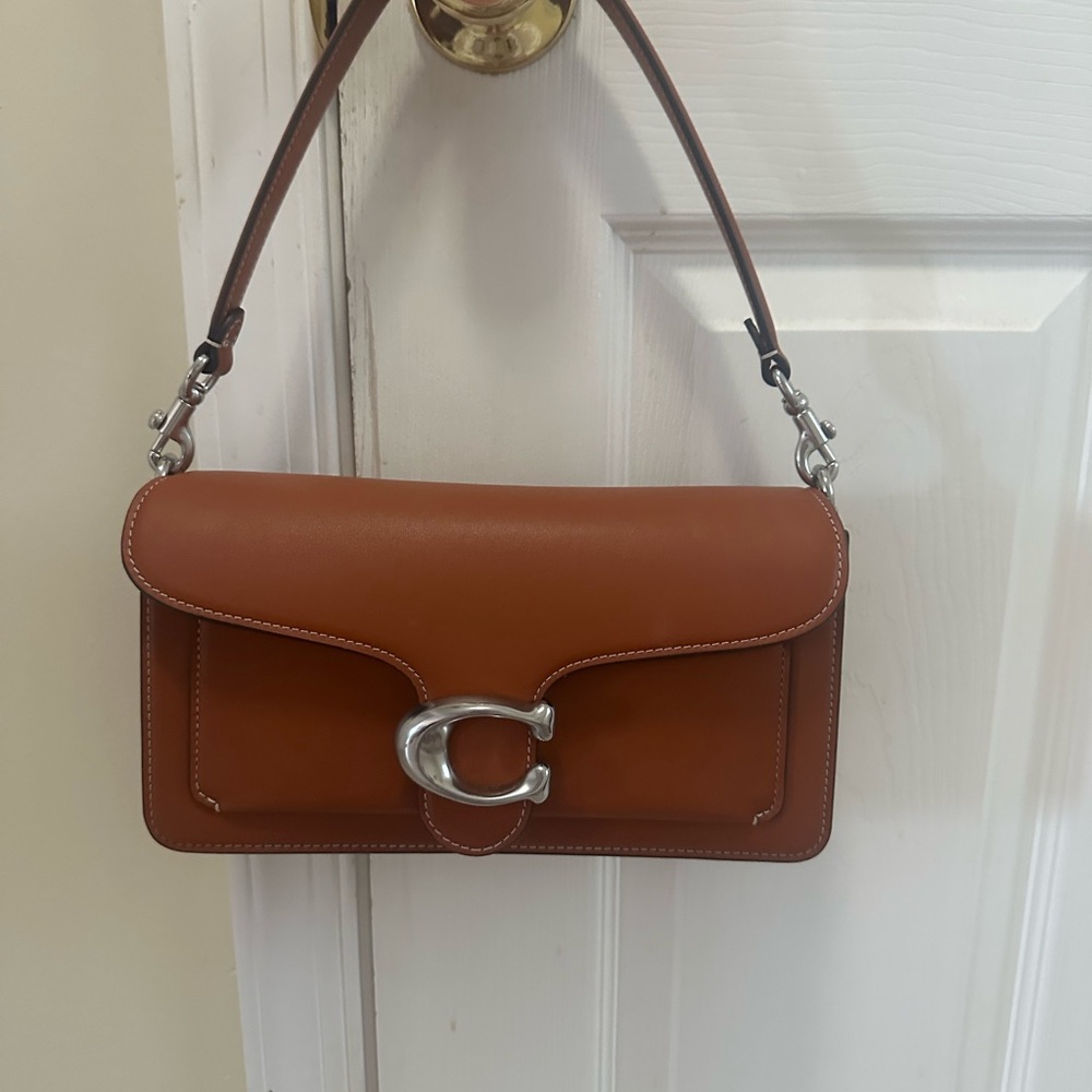 Coach Tabby Shoulder Bag 26 Leather Shoulder Bag with Silver Hardware